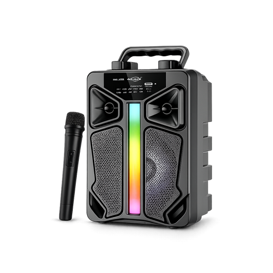 GTS-2066 Portable Wireless Bluetooth Speaker with Wireless Microphone (6.5")